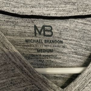 Mens Michael Brandon Gray T-Shirt